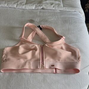 SHEFIT Blush Pink Sports Bra with Marble Accents